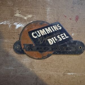 Cummins Diesel Metal Sign